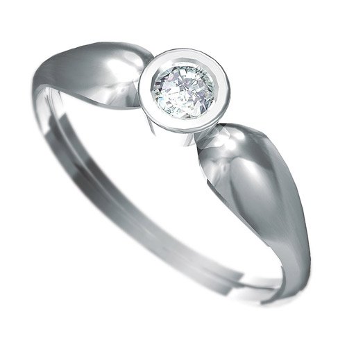 Zásnubní prsten s briliantem Dianka 806