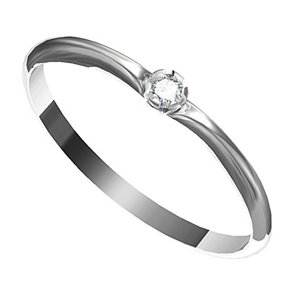 Zásnubní prsten s briliantem Leonka 001