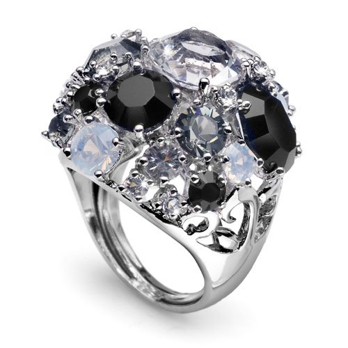 Prsten s krystaly Swarovski Oliver Weber Spoty