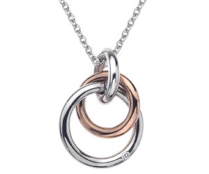 Stříbrný přívěsek Hot Diamonds Eternity Rose Gold DP373