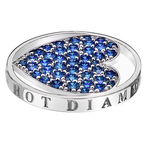 Stříbrný přívěsek Hot Diamonds Emozioni Azure Sparkle Heart Mirage Coin