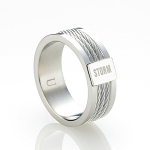 Ocelový prsten Storm Myon Silver