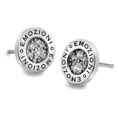 Stříbrné náušnice Hot Diamonds Emozioni Pianeta Clear DE402