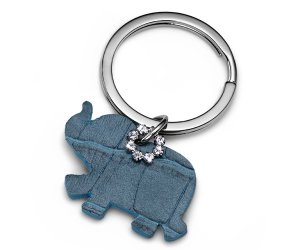 Přívěsek na klíče s krystaly Swarovski Oliver Weber Elephant Blue