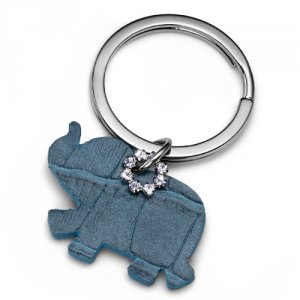 Přívěsek na klíče s krystaly Swarovski Oliver Weber Elephant Blue