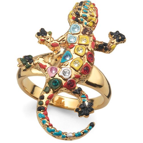 Prsten s krystaly Swarovski Oliver Weber Gaudi Drac Gold 41110G