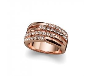 Prsten s krystaly Swarovski Oliver Weber Unify 41113