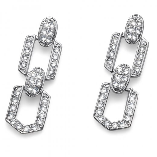 Náušnice s krystaly Swarovski Oliver Weber High 22443R