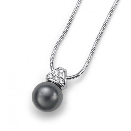 Přívěsek s krystaly Swarovski Oliver Weber Lucent Dunkelgrau 11618-DAR
