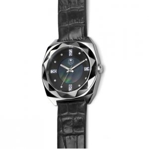 Dámské hodinky s krystaly Swarovski Oliver Weber Samara Steel Black 65038-BLA
