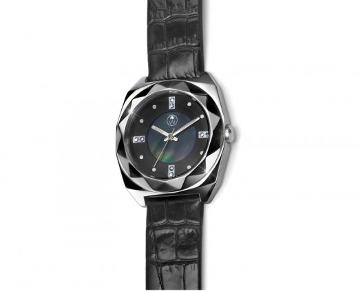 Dámské hodinky s krystaly Swarovski Oliver Weber Samara Steel Black 65038-BLA