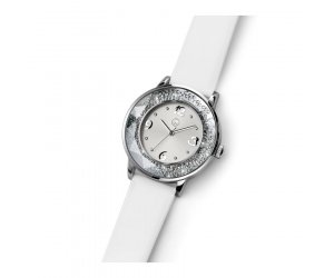 Dámské hodinky s krystaly Swarovski Oliver Weber Dubai Steel White 65041-001