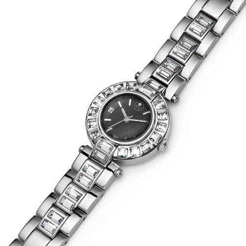 Dámské hodinky s krystaly Swarovski Oliver Weber Riga Steel Bright 65040-BRI