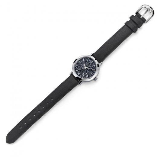 Dámské hodinky s krystaly Swarovski Oliver Weber Turku Fabric Black 65048-BLA