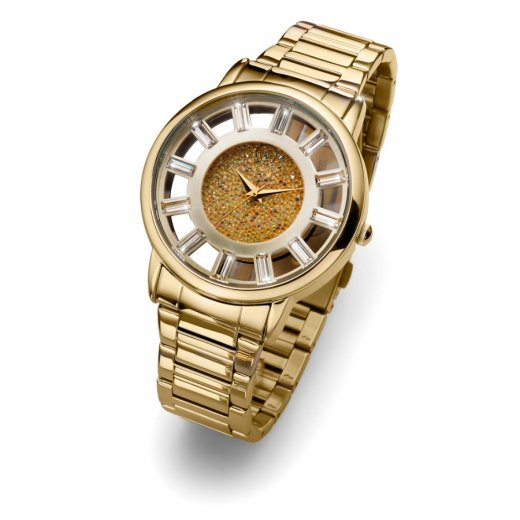 Dámské hodinky s krystaly Swarovski Oliver Weber Reims Gold 65050-GOL