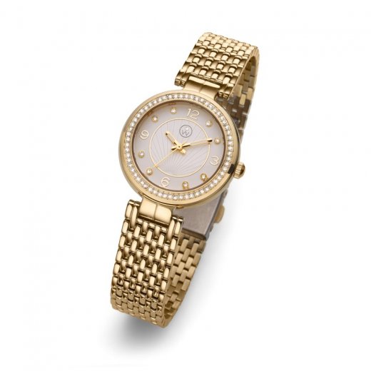 Dámské hodinky s krystaly Swarovski Oliver Weber Perugia Gold 65051-GOL