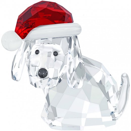 Swarovski figurka DOG WITH SANTA´S HAT - dobrosrdečný pejsek 5060449