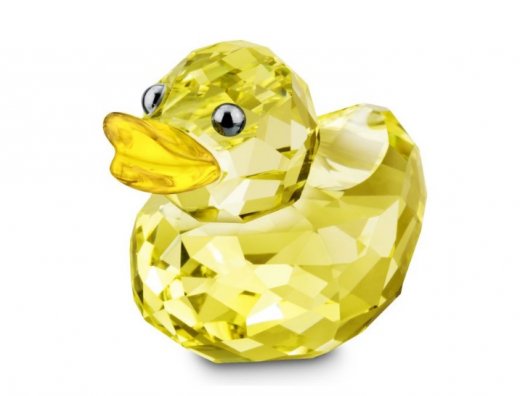 Swarovski figurka HAPPY DUCK - SUNNY SANDY, půvabná kačka v zářivě zlaté barvě 1077936