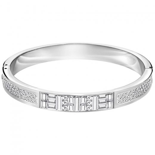 Swarovski náramek ETHIC  - vel. L, nerezová ocel, čiré krystaly 5221392