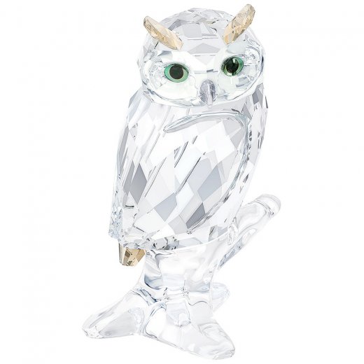 Swarovski figurka OWL - čirý křišťál s barevnými krystaly 5043988