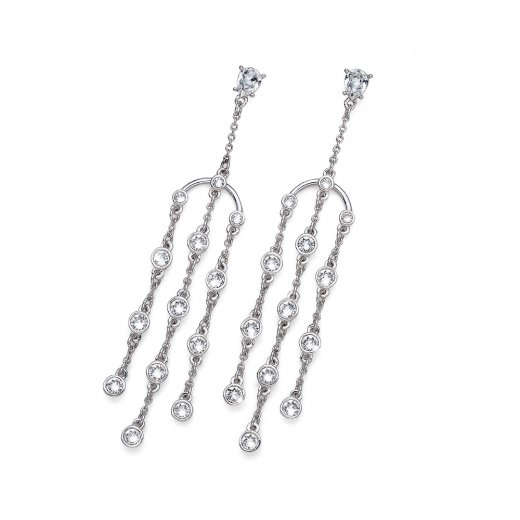 Náušnice s krystaly Swarovski Oliver Weber Sprinkle
