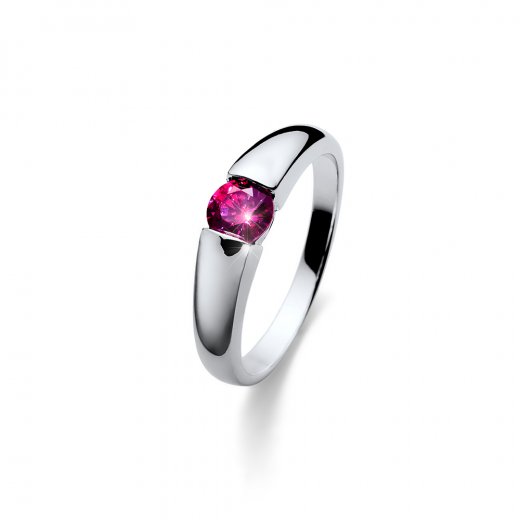 Stříbrný prsten se zirkony Swarovski Oliver Weber Tender Pink