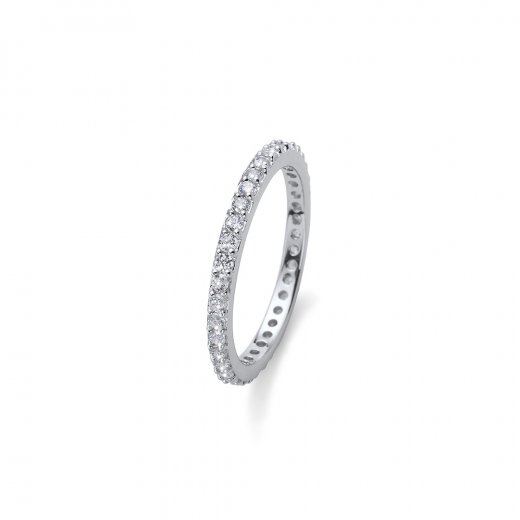 Stříbrný prsten se zirkony Swarovski Oliver Weber Jolie