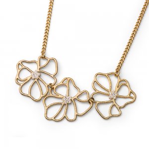 Náhrdelník s krystaly Swarovski Oliver Weber Prominent gold crystal