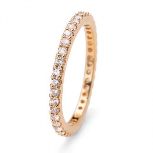 Prsten s krystaly Swarovski Oliver Weber Jolie gold crystal