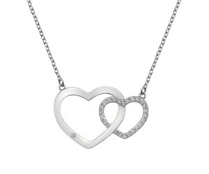 Stříbrný náhrdelník Hot Diamonds Love DN128