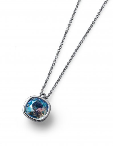 Náhrdelník s krystaly Swarovski Oliver Weber Chain Royal simple blue