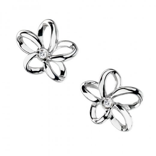 Stříbrné náušnice HOT DIAMONDS Paradise DE248