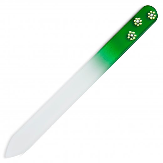 Pilník s krystaly Swarovski Oliver Weber Flower green