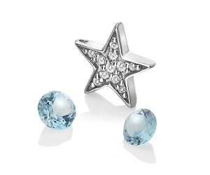 Přívěsek Hot Diamonds Anais element hvězda modrý Topaz AC110
