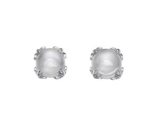 Stříbrné náušnice Hot Diamonds Anais měsíční kámen AE006