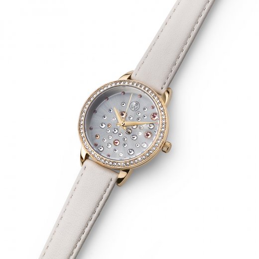 Dámské hodinky s krystaly Swarovski Oliver Weber Stars gold white