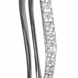 Silver Cat stříbrný přívěsek s krystaly SC038