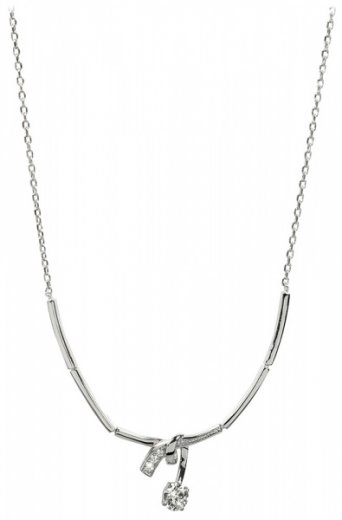 Silver Cat stříbrný náhrdelník se zirkony SC204