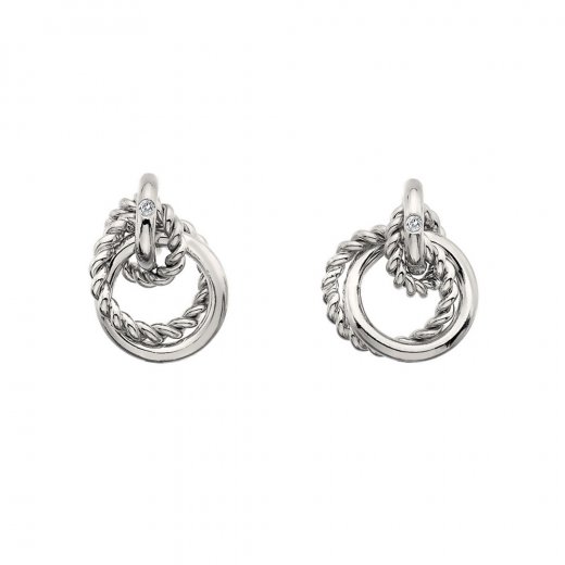 Stříbrné náušnice Hot Diamonds Jasmine DE610