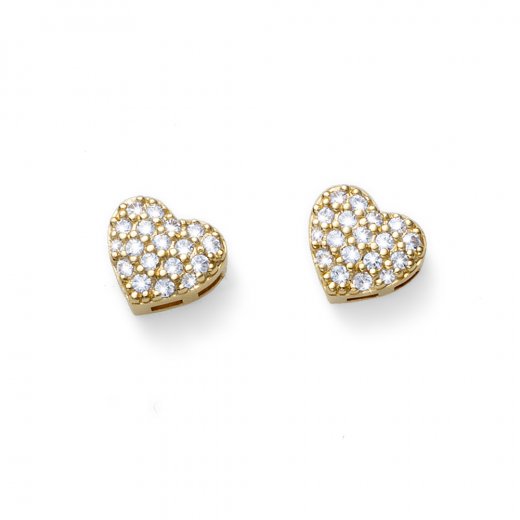Stříbrné náušnice s krystaly Swarovski Oliver Weber Unica golden white