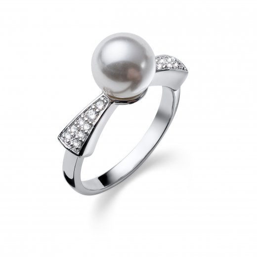 Stříbrný prsten s krystaly Swarovski Oliver Weber Duchesse