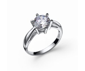 Stříbrný prsten s krystaly Swarovski Oliver Weber Why white
