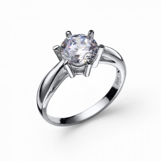 Stříbrný prsten s krystaly Swarovski Oliver Weber Why white