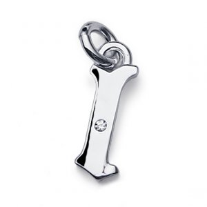 Stříbrný přívěsek s krystaly Swarovski Oliver Weber Fondly "L"