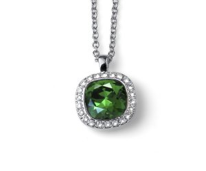 Prívesok s krištáľmi Swarovski Oliver Weber Secret emerald