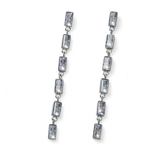 Náušnice s krystaly Swarovski Oliver Weber Speculate white