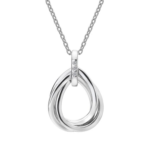Stříbrný přívěsek Hot Diamonds Trio Teardrop DP779