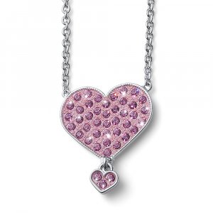 Dětský náhrdelník L.O.L Surprise Dreamheart se Swarovski krystaly L1002PIN
