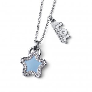 Dětský náhrdelník L.O.L Surprise Star se Swarovski krystaly L1003BLU