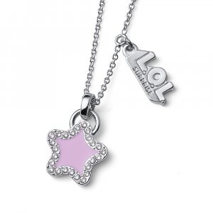 Dětský náhrdelník L.O.L Surprise Star se Swarovski krystaly L1003PIN
